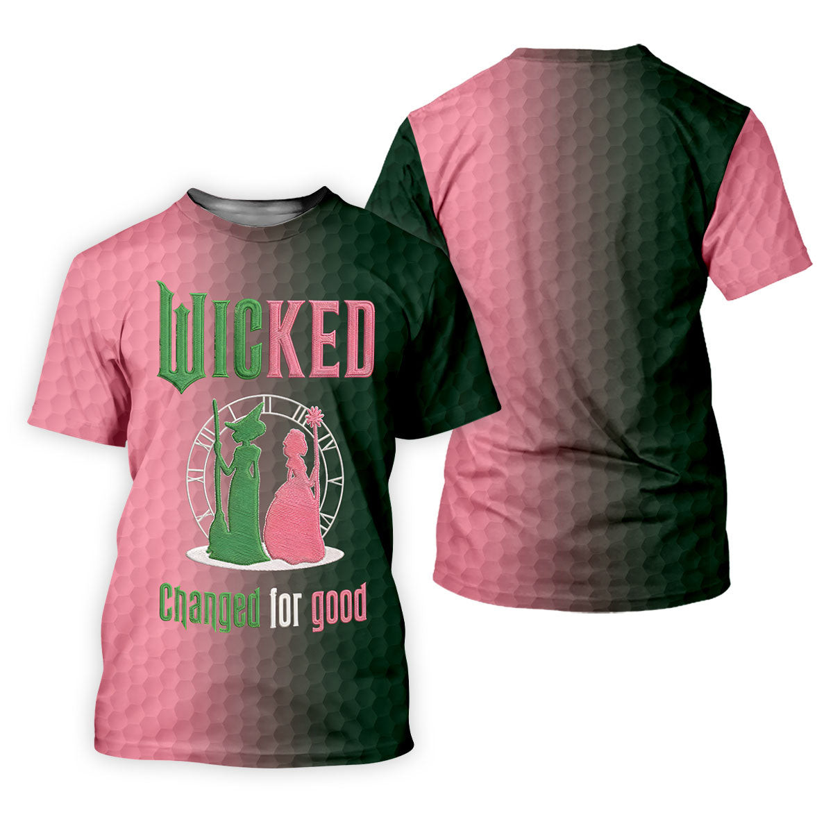 Wicked Changed For Good Embroidered Golf Shirt, Women's Golf Polo, Printed Golf Shirt SH818