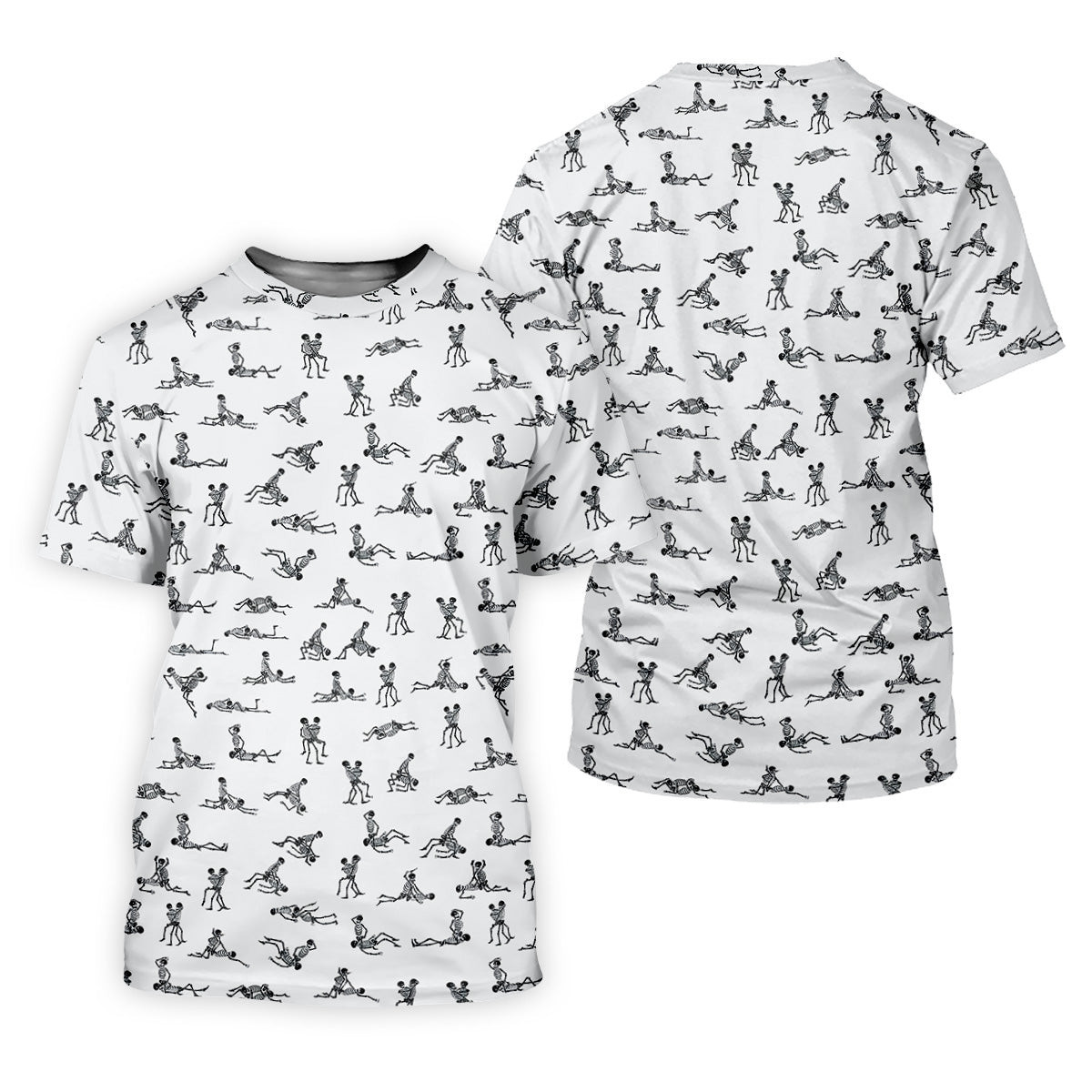 White Funny Skeleton Adult Position Golf Shirt, Halloween Gift Idea, Ladies Golf Shirts SH818