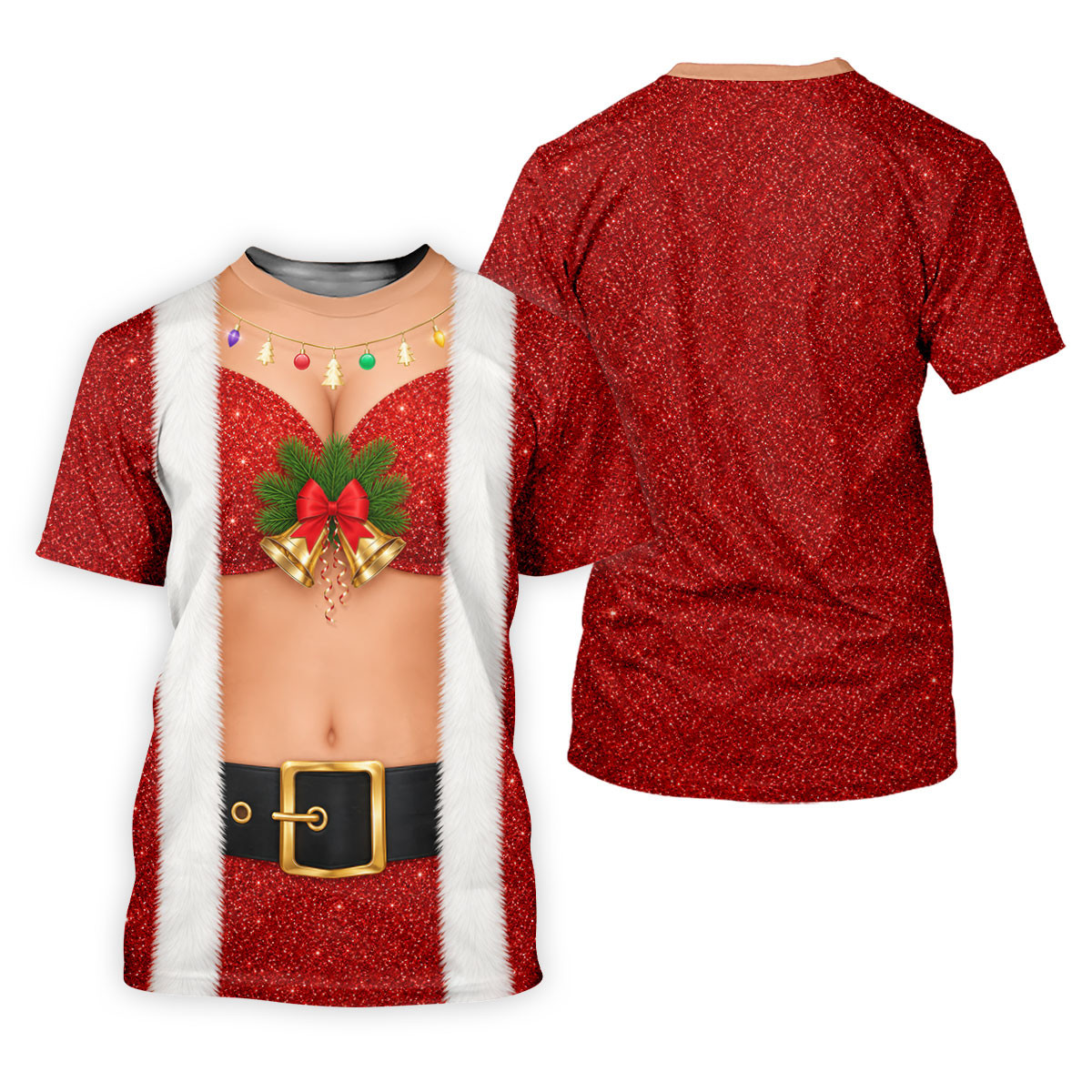 Women's Funny Mrs Claus Costume Golf Shirt, Christmas Golf Shirt, Women's Golf Apparel SH818