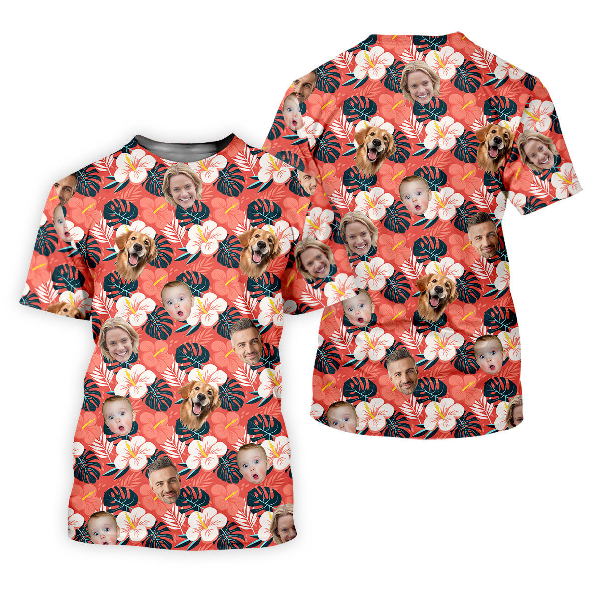Womens Hawaiian Golf Shirts, Custom Hawaiian Shirt With Face, Women's Long Sleeve Golf Shirts, Ladies Golf Tops SH818