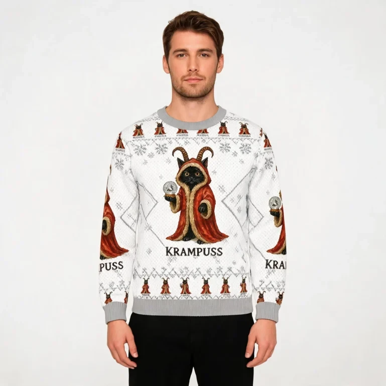 Krampuss Funny Christmas Ugly Sweater Holiday Clothing Christmas Gift UGLY926