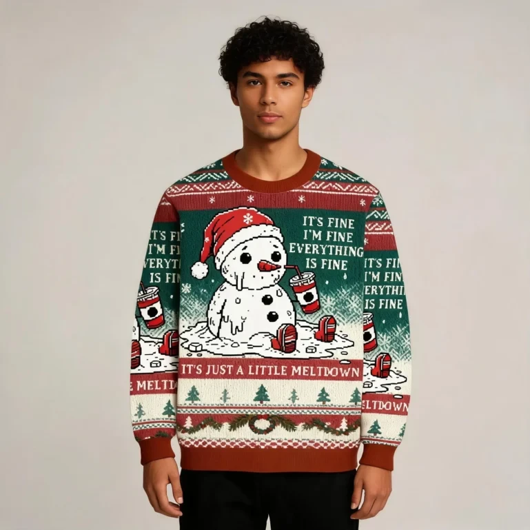 Funny Christmas Mental Health It S Just A Little Meltdown Ugly UGLY926