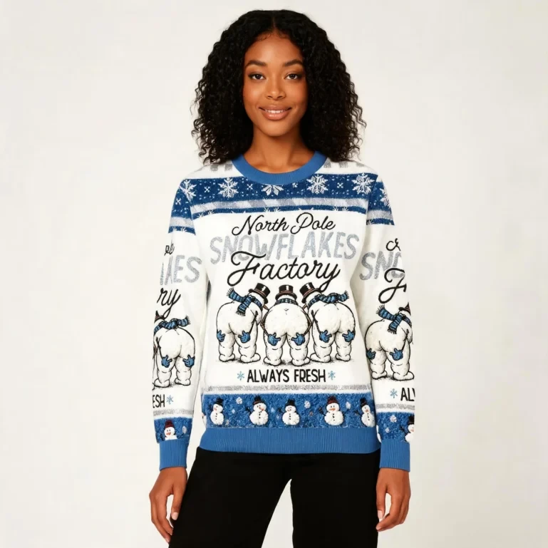 Funny Winter Digital Design Christmas Ugly Sweater Holiday Clothing UGLY926
