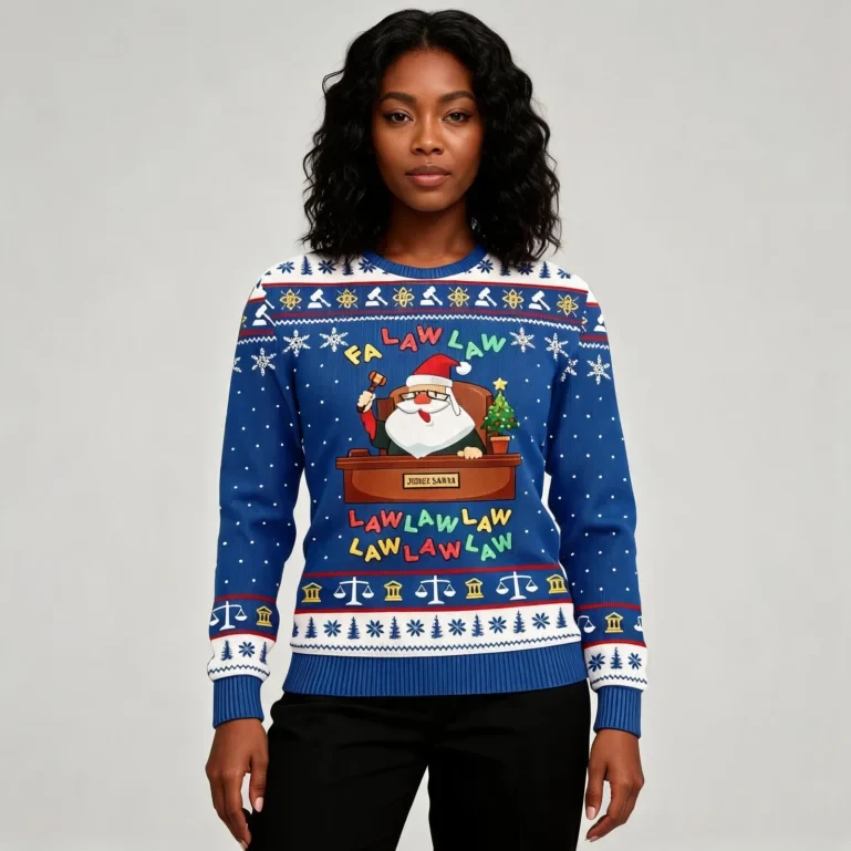 Fa Law Law Lawyer Funny Christmas Sweaters Royal Trendy Christmas UGLY926