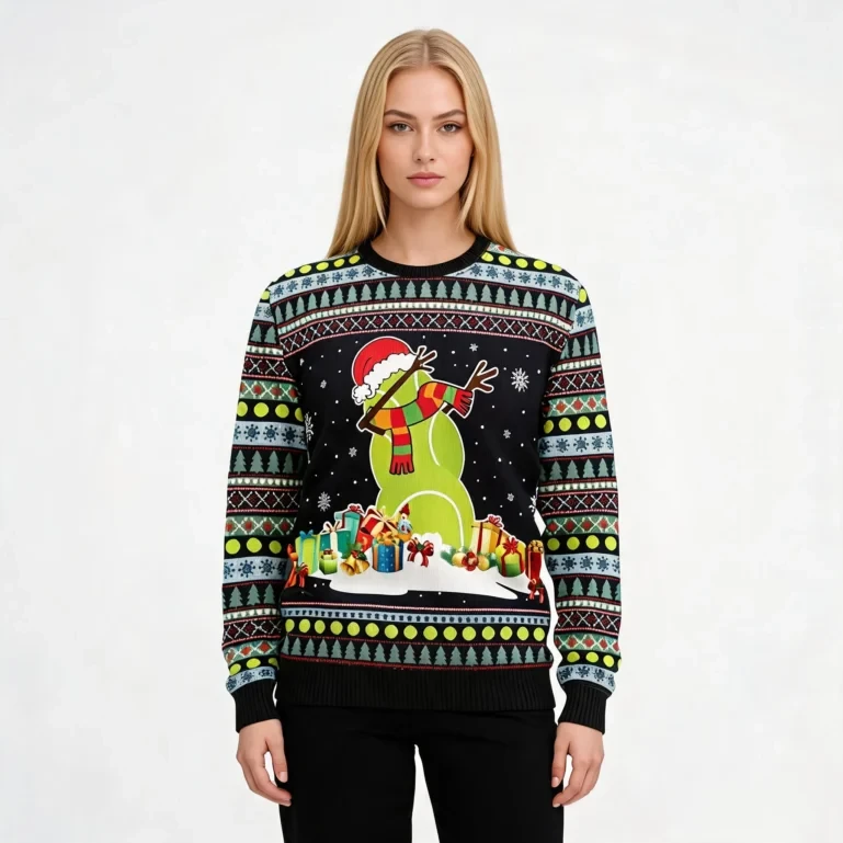 Green Snowman Funny Ugly Xmas Sweaters Funny Xmas Clothing Snowman UGLY926