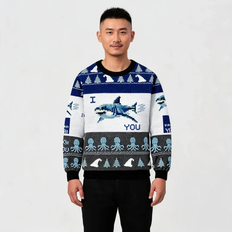 I Shark You Christmas Ugly Sweater Winter Clothing Christmas Gift For UGLY926