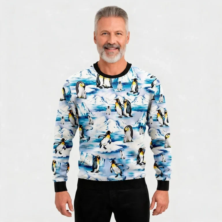 Lovely Penguin Ugly Christmas Sweater Animal Christmas Sweater UGLY926