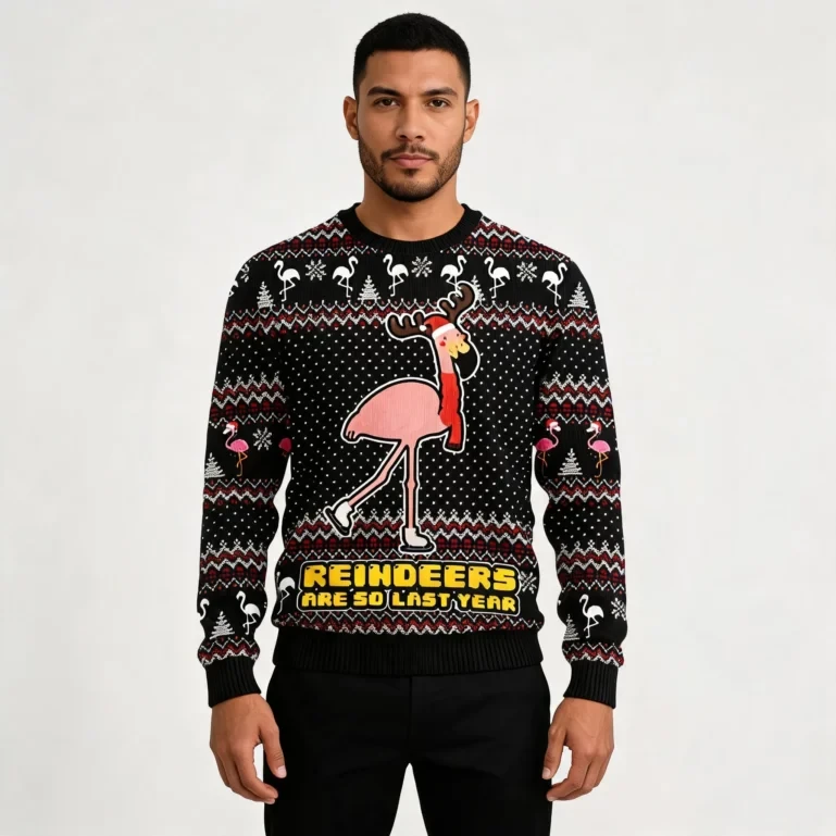 Reindeers Are So Last Year Ugly Christmas Sweater Christmas Apparel UGLY926