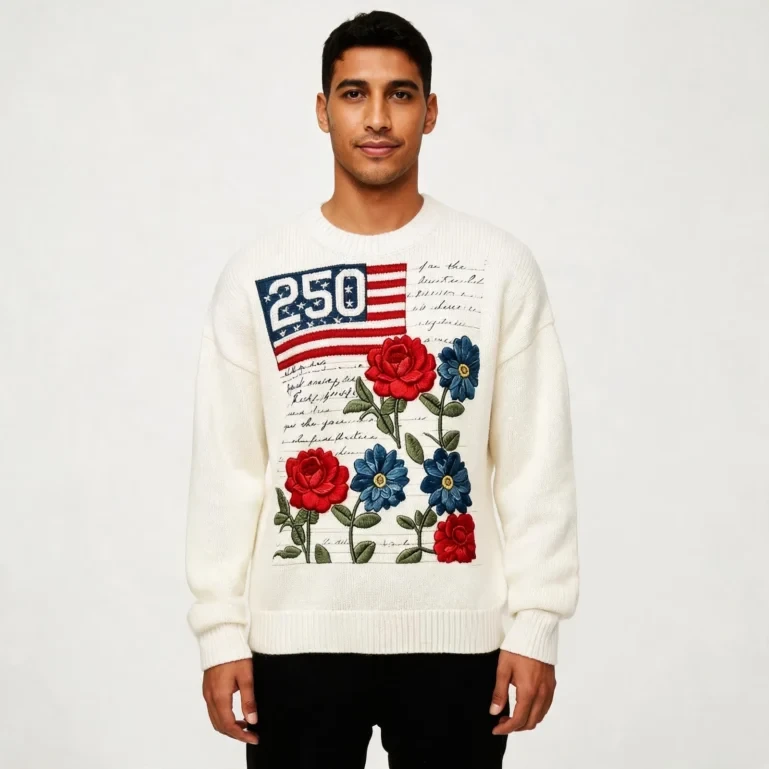 USA 250Th Anniversary 1776 2026 Sweater Independence Day 2026 Apparel UGLY926