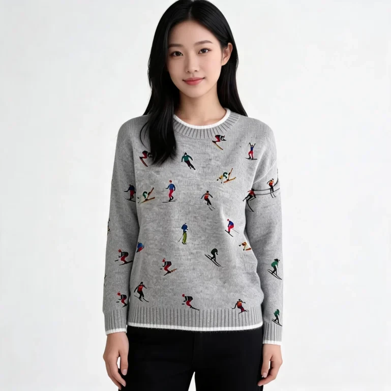 Ski Sweater Ski Trip Outfit Mountain Vacation Apparel Best Gift For UGLY926