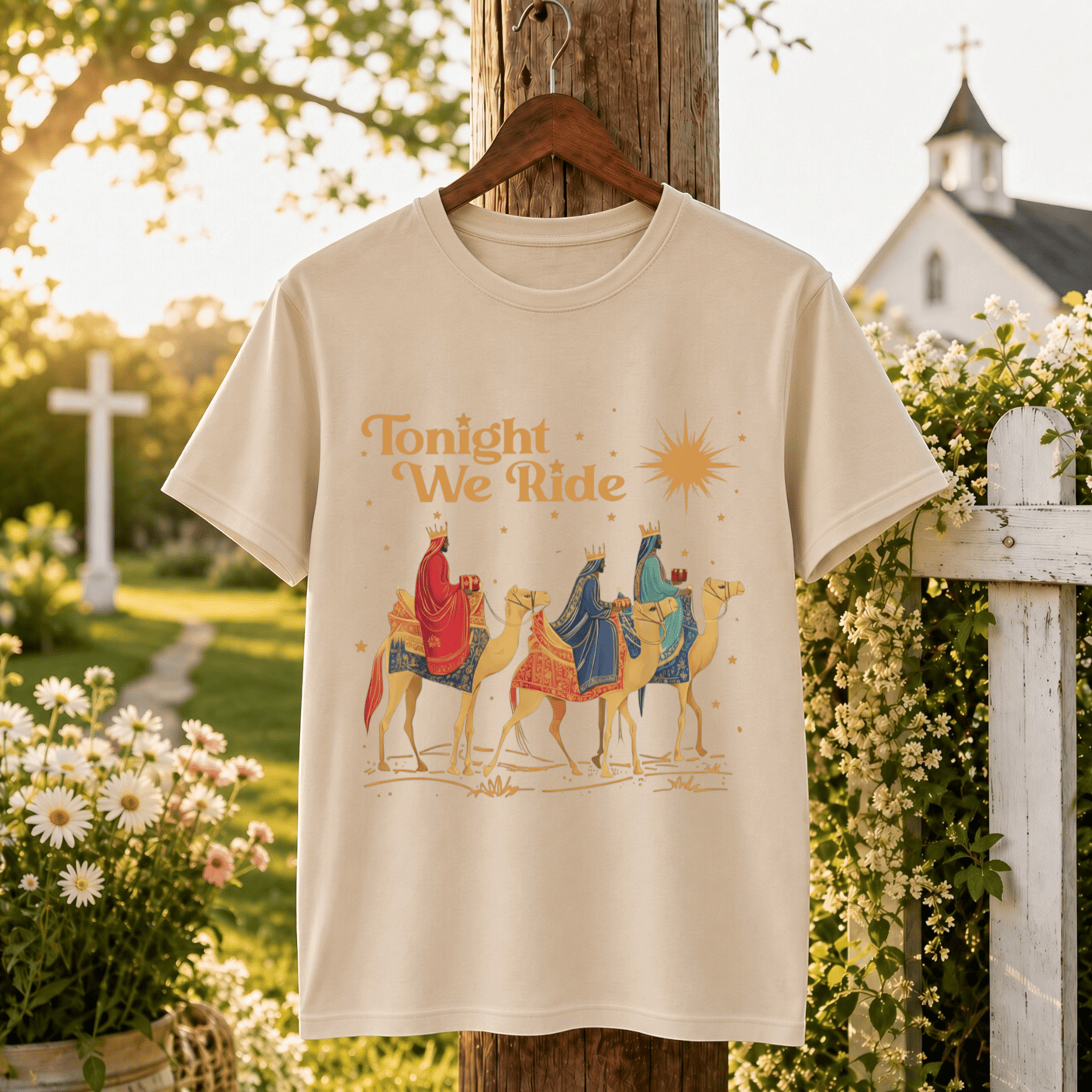 Tonight We Ride Christmas Faith Design- Unisex T-Shirt, Hoodie & Sweatshirt GOD927