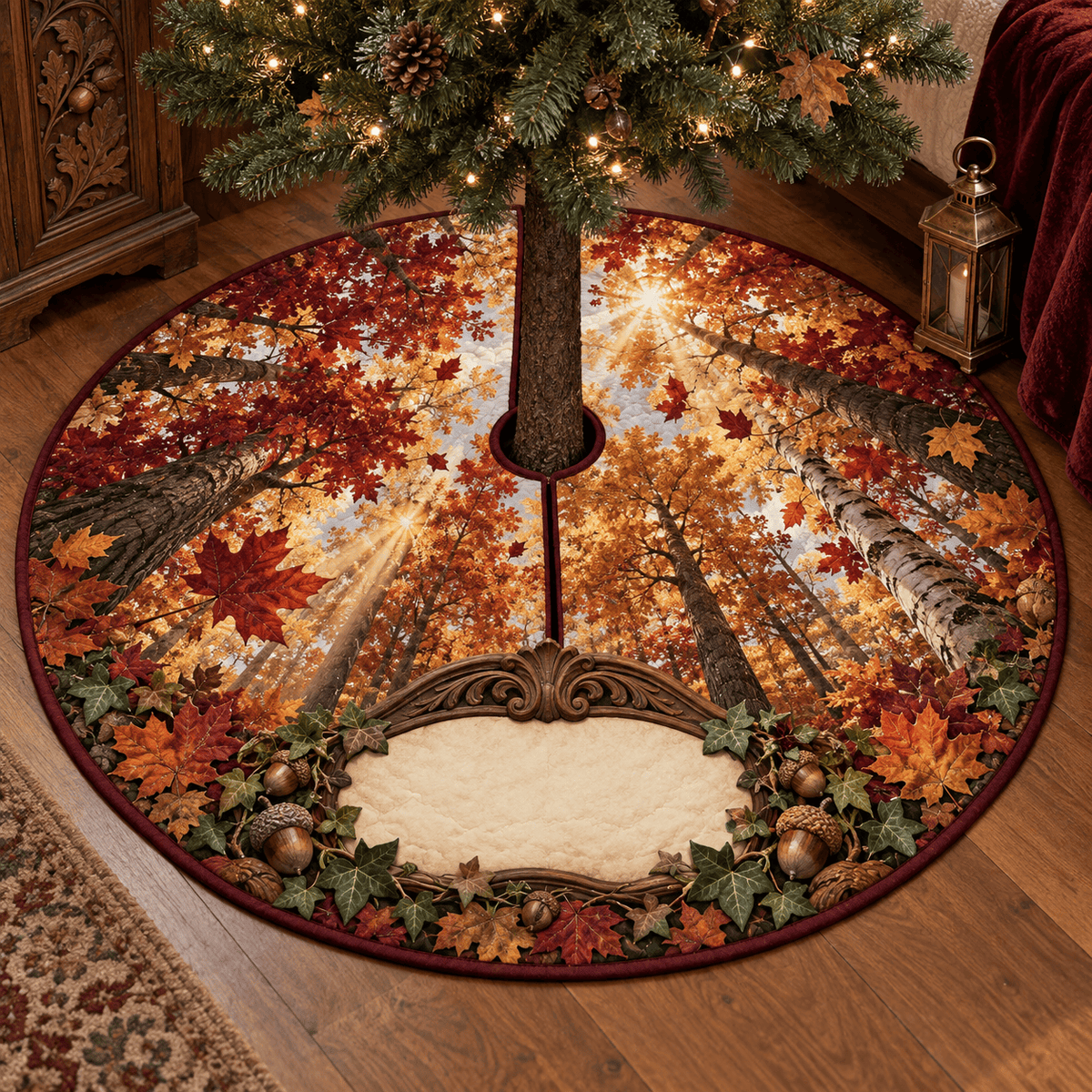 Autumn Canopy Bedroom Statement Tree Skirt TREEK101