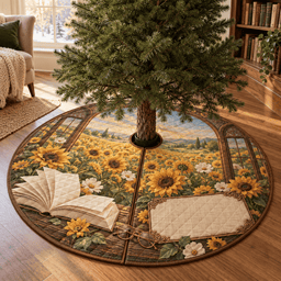 Sunflower Reading Nook Tree Skirt TREEK101