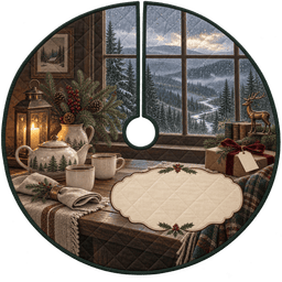 Rainy Forest Host Thank You Tree Skirt TREEK101