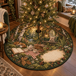 Woodland Tea Picnic Quiet Corner Tree Skirt TREEK101