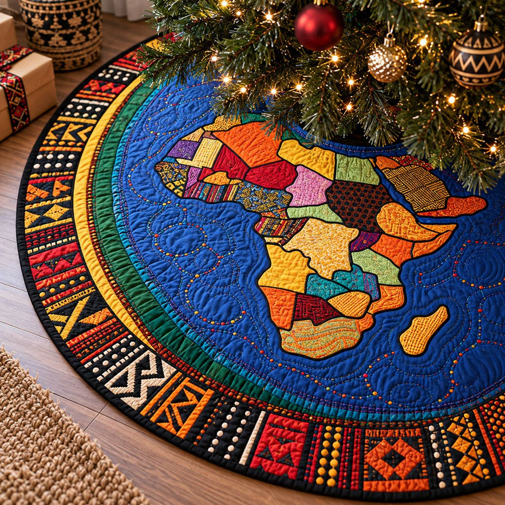 African Elegance Christmas Tree Skirt - Made to Order TREEK101
