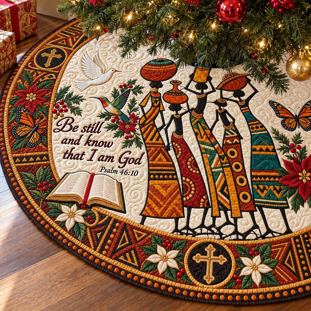 Be Still Heritage Christmas Tree Skirt - Made to Order TREEK101