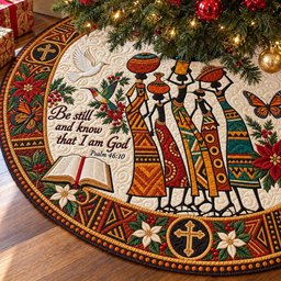 Be Still Heritage Christmas Tree Skirt - Made to Order TREEK101