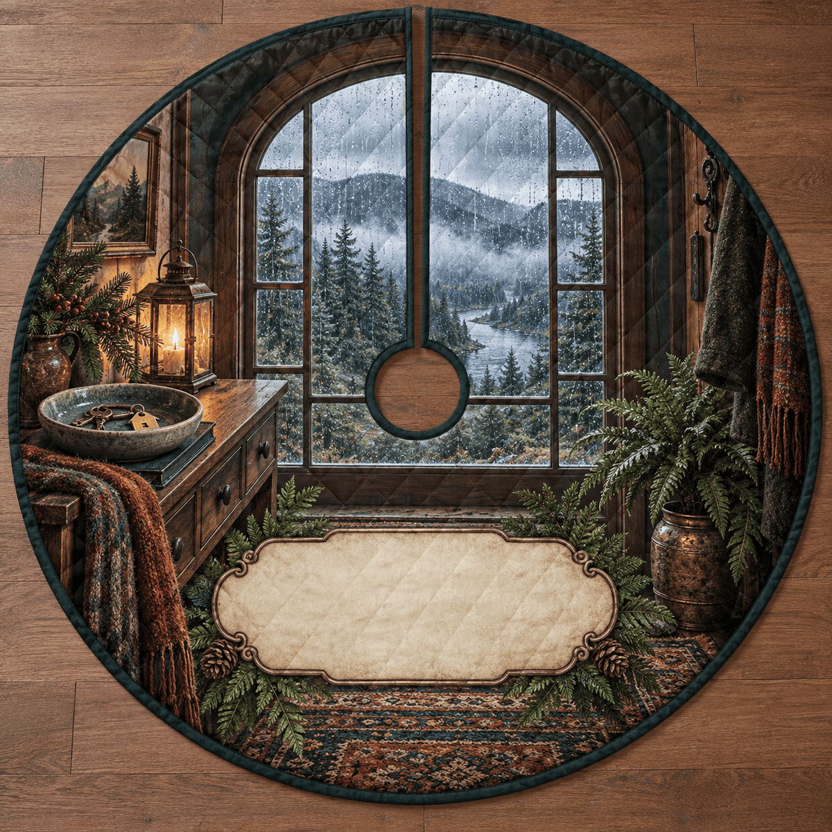 Rainy Forest Welcome Home Tree Skirt TREEK101