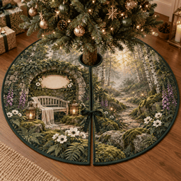 Forest Path Quiet Corner Tree Skirt TREEK101