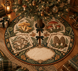 Collector Mushroom Journal Tree Skirt TREEK101