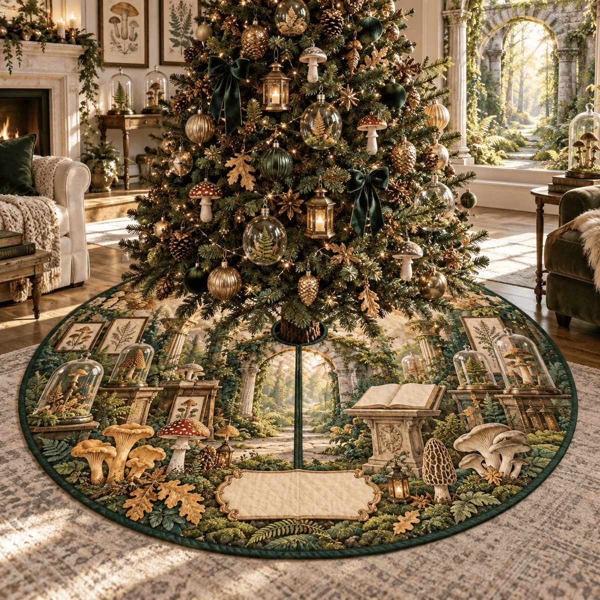 Mushroom Naturalist Gallery Tree Skirt TREEK101