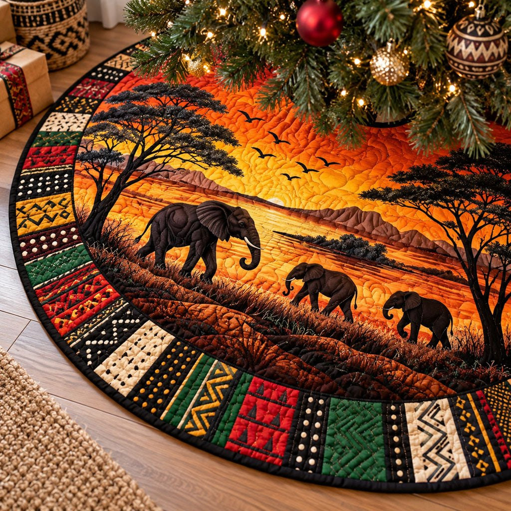Savannah Sunset Christmas Tree Skirt - Made to Order TREEK101