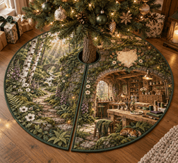 Forest Path Hobby Studio Tree Skirt TREEK101