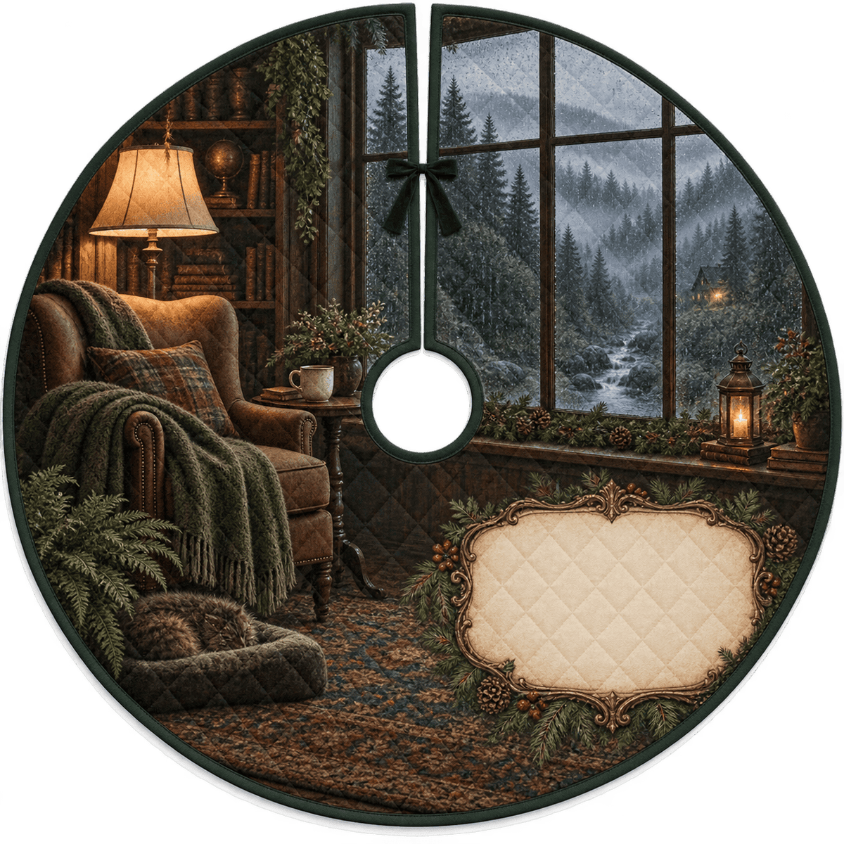 Rainy Forest Quiet Corner Tree Skirt TREEK101