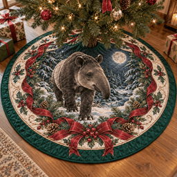 Tapir Quilted Christmas Tree Skirt TREEK101