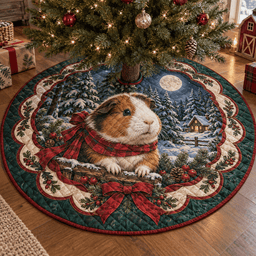Guinea Pig Quilted Christmas Tree Skirt TREEK101