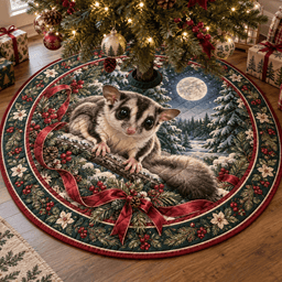 Sugar Glider Quilted Christmas Tree Skirt TREEK101