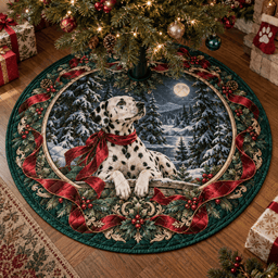 Dalmatian Quilted Christmas Tree Skirt TREEK101