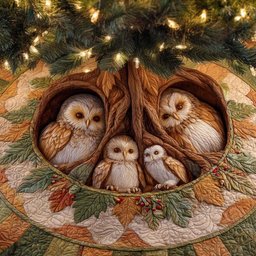 Hearthside Nest Christmas Tree Skirt - Made to Order TREEK101