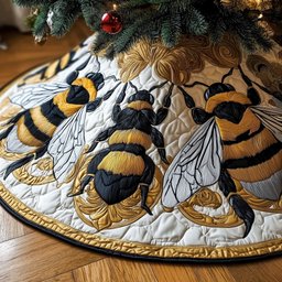 Bumble Bee Christmas Tree Skirt - Made to Order TREEK101