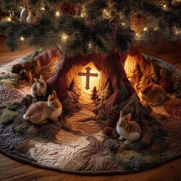 Holy Cross Christmas Tree Skirt - Made to Order TREEK101