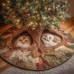 Cozy Hollow Christmas Tree Skirt - Made to Order TREEK101