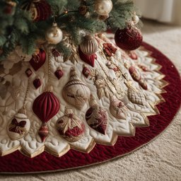 Elegance Christmas Tree Skirt - Made to Order TREEK101