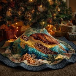 Sea Journey Christmas Tree Skirt - Made to Order TREEK101