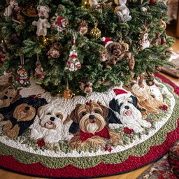 Yorkshires Heart Christmas Tree Skirt - Made to Order TREEK101