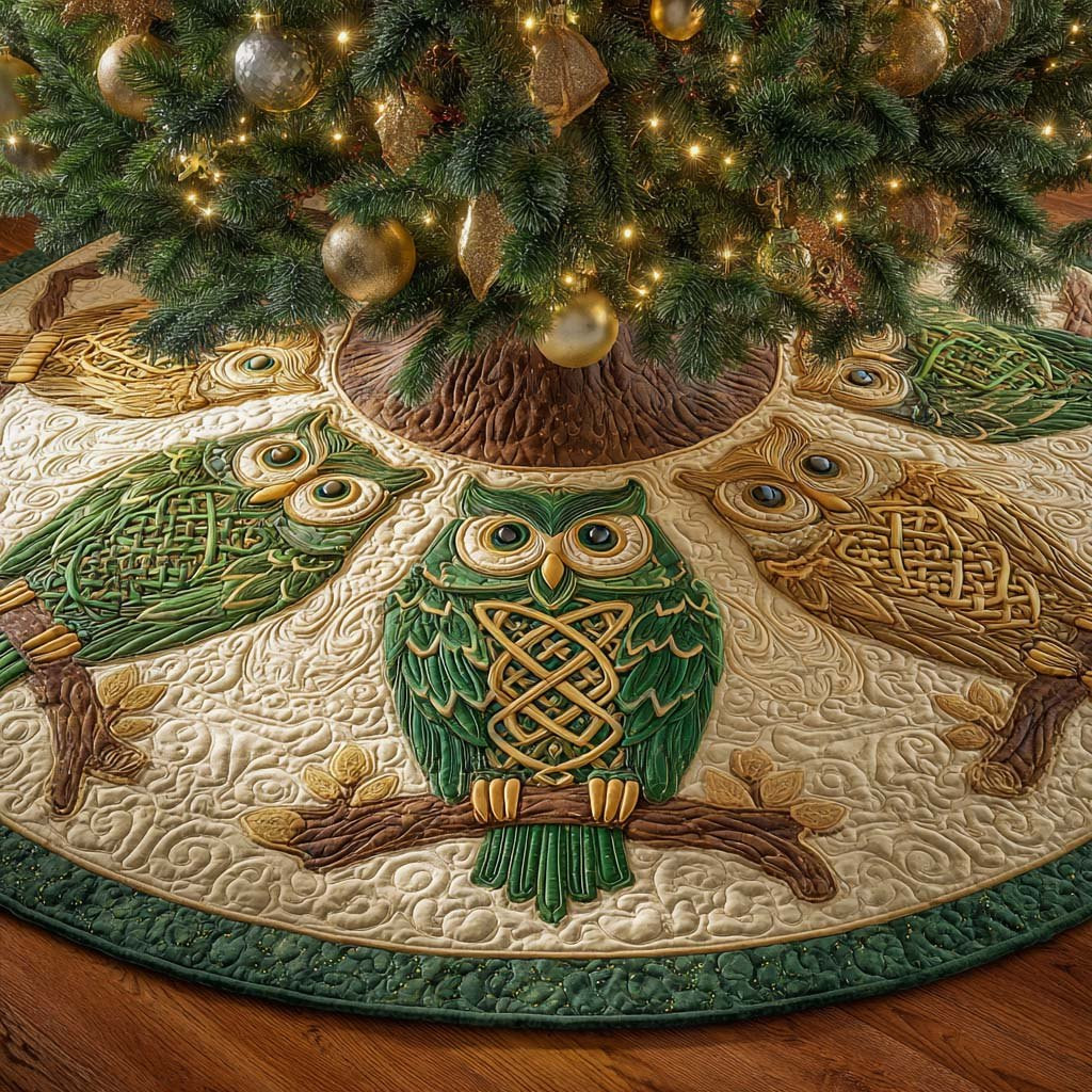 Evergreen Wisdom Christmas Tree Skirt - Made to Order TREEK101