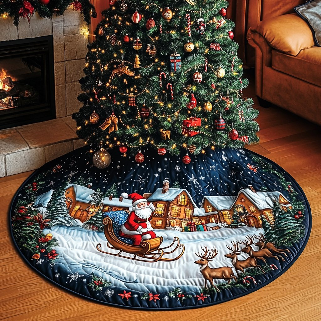 Yuletide Magic Christmas Tree Skirt - Made to Order TREEK101