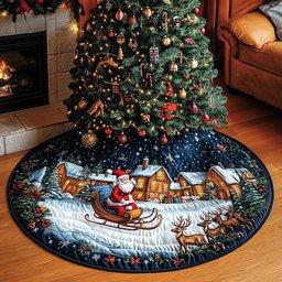 Yuletide Magic Christmas Tree Skirt - Made to Order TREEK101