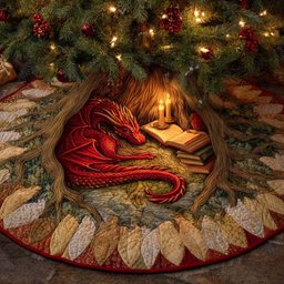 Emberlight Dreamer Christmas Tree Skirt - Made to Order TREEK101