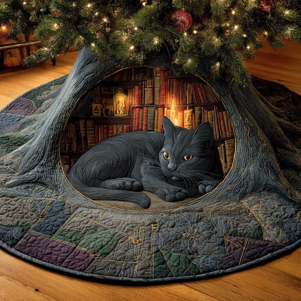 Ember Eyes Christmas Tree Skirt - Made to Order TREEK101