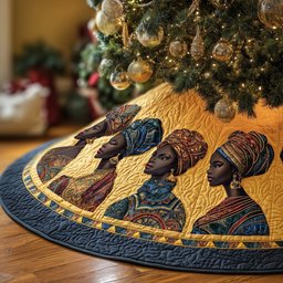 Melanin Queens Christmas Tree Skirt - Made to Order TREEK101