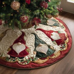 Yuletide Whimsy Christmas Tree Skirt - Made to Order TREEK101
