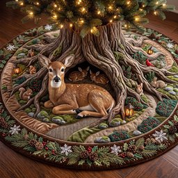 Stag Hollow Christmas Tree Skirt - Made to Order TREEK101