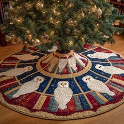 Celestial Watchers Christmas Tree Skirt - Made to Order TREEK101