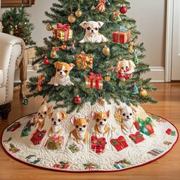 Chihuahua Gift Chritstmas Christmas Tree Skirt - Made to Order TREEK101
